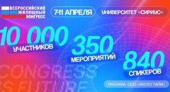 Всероссийский жилищный конгресс 2025 вновь состоится в Сириусе - «Дайджест»